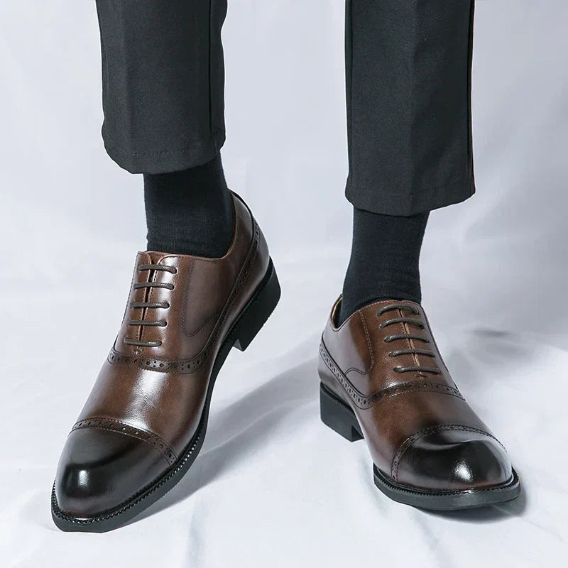 Carlos - Zapatos Clásicos de Traje Brogue