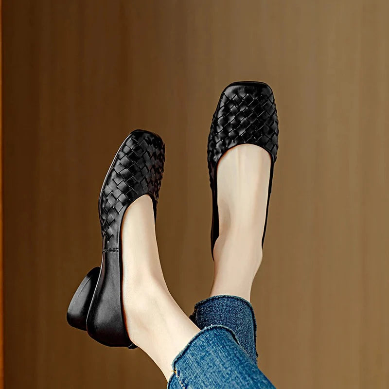 MARCELLE - ZAPATOS PLANOS DE CUERO