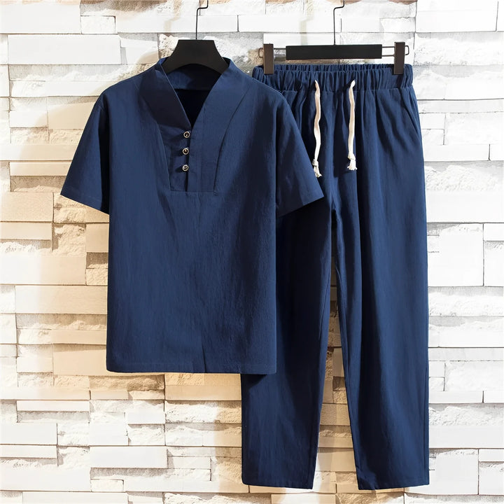 Cyril - Conjunto Camisa Y Pantalón Para Hombre - Para Los Días Soleados