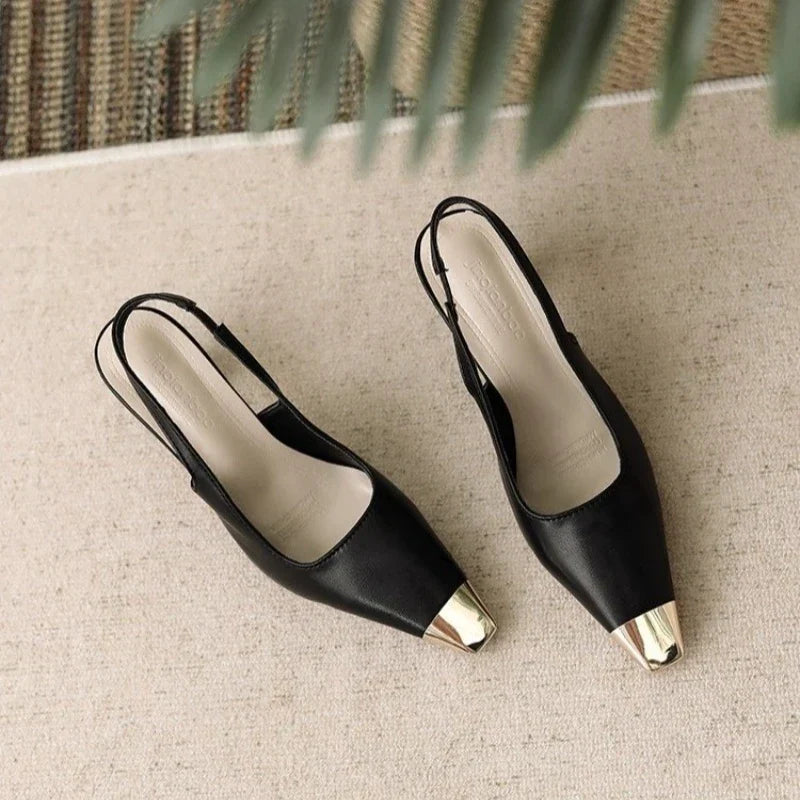 Leila | Sapatos Slingback Pontiagudos
