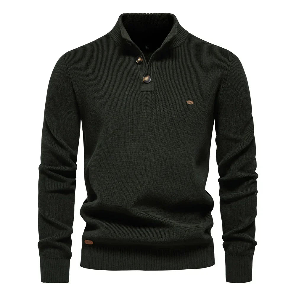 Óscar | elegante jersey de hombre con diseño de botones