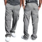 Oliva | Pantalones holgados con múltiples bolsillos