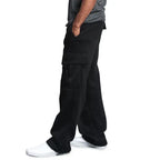 Oliva | Pantalones holgados con múltiples bolsillos