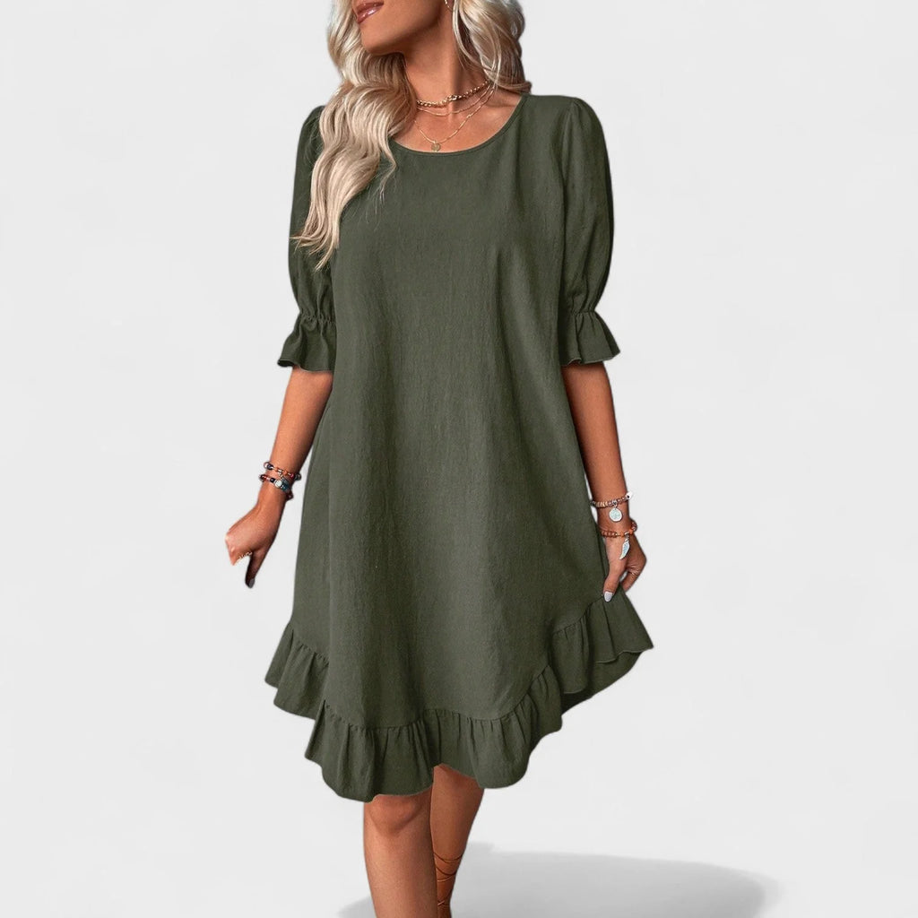 Sassa - vestido casual con volantes