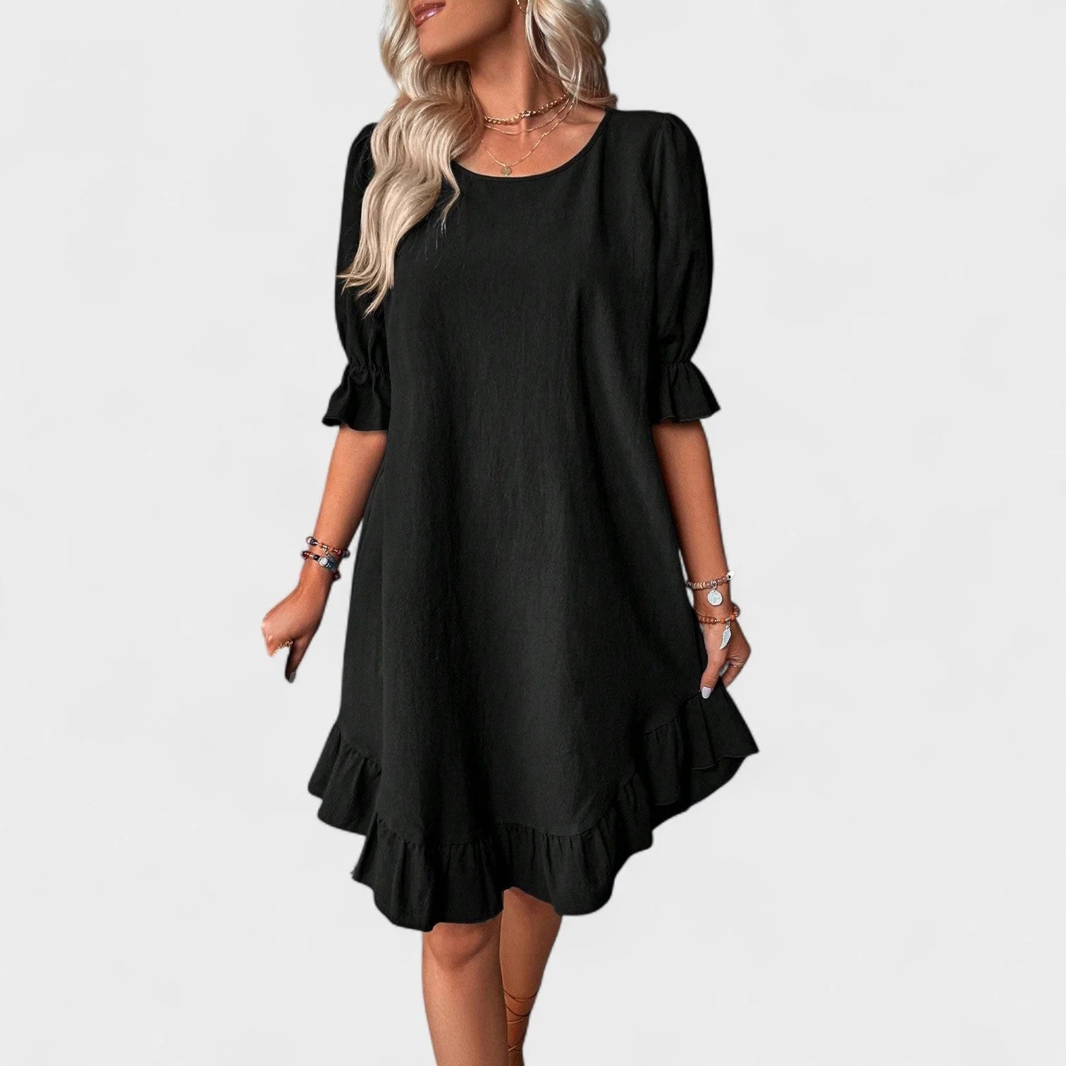 Sassa - vestido casual con volantes