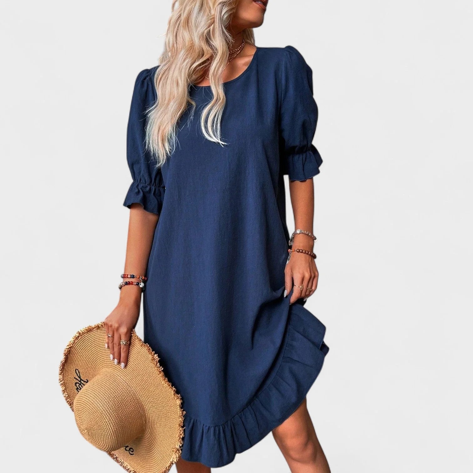 Sassa - vestido casual con volantes