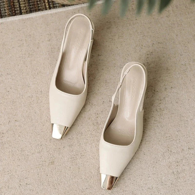 Leila | Sapatos Slingback Pontiagudos