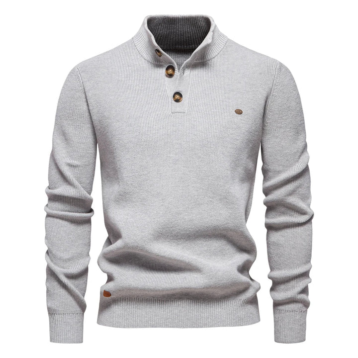 Óscar | Camisola Elegante Masculina Com Design De Botões
