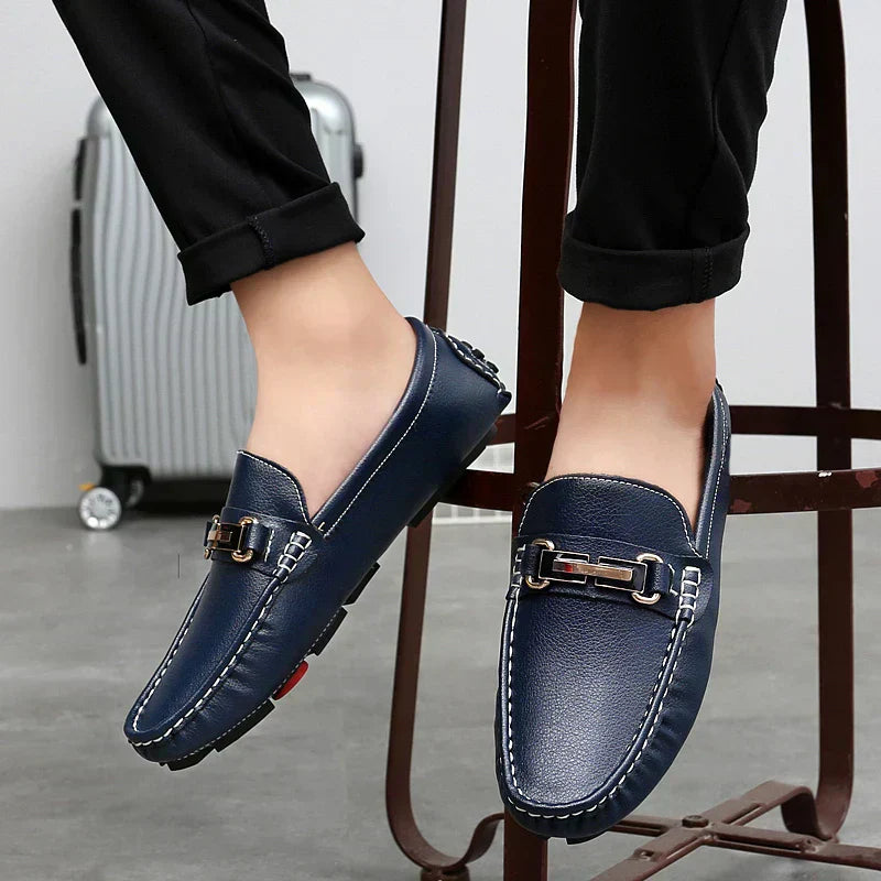 Mocassins De Pele Genuína