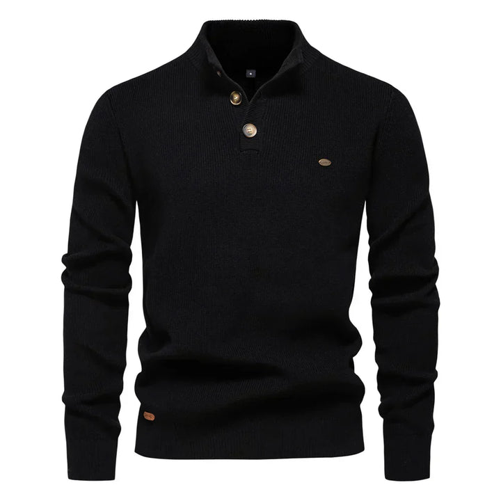 Óscar | Camisola Elegante Masculina Com Design De Botões