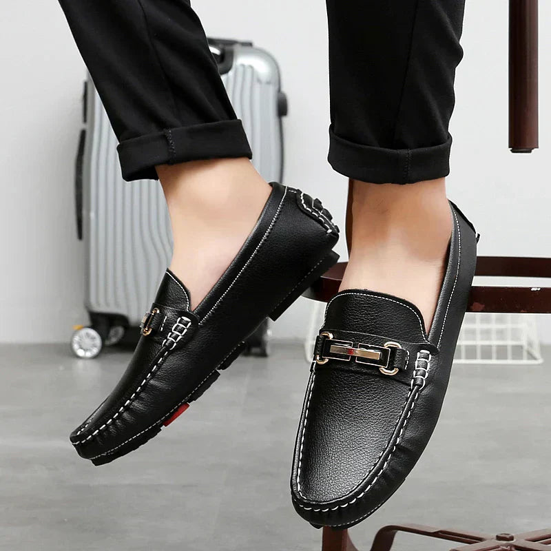 Mocassins De Pele Genuína