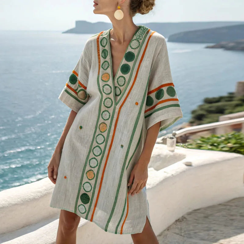 Vestido de playa floral versátil para el verano