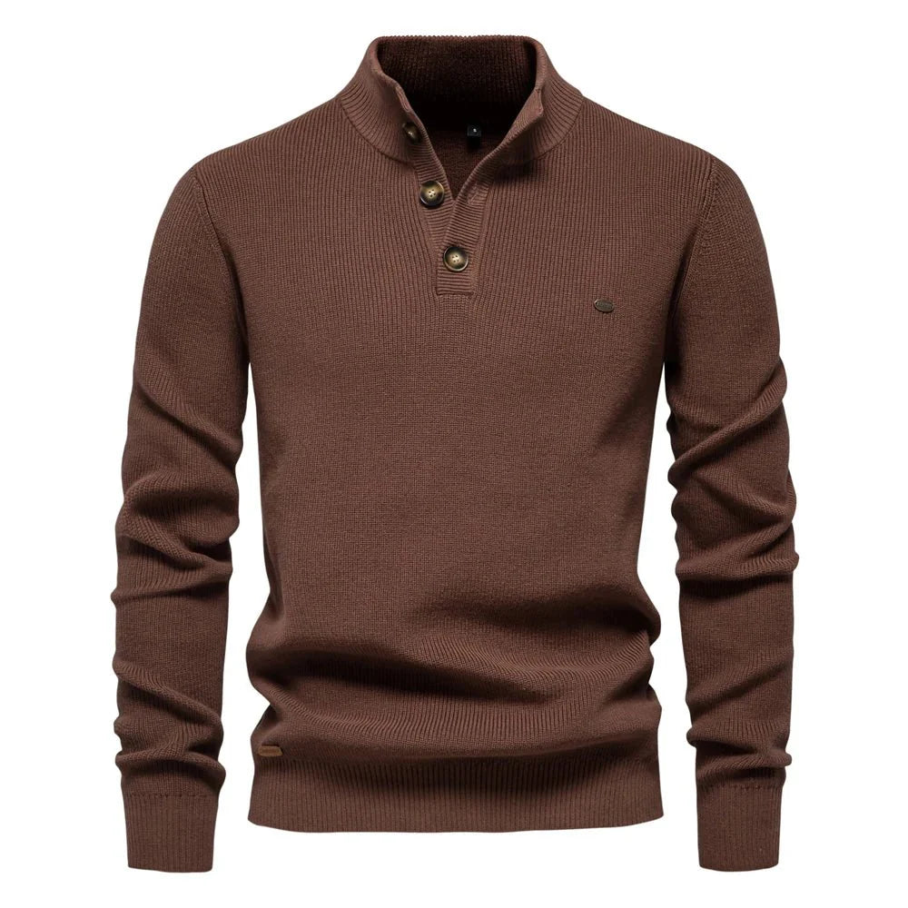 Óscar | elegante jersey de hombre con diseño de botones