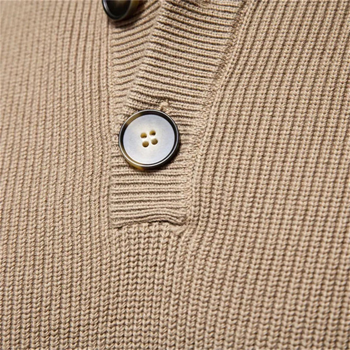 Óscar | Camisola Elegante Masculina Com Design De Botões