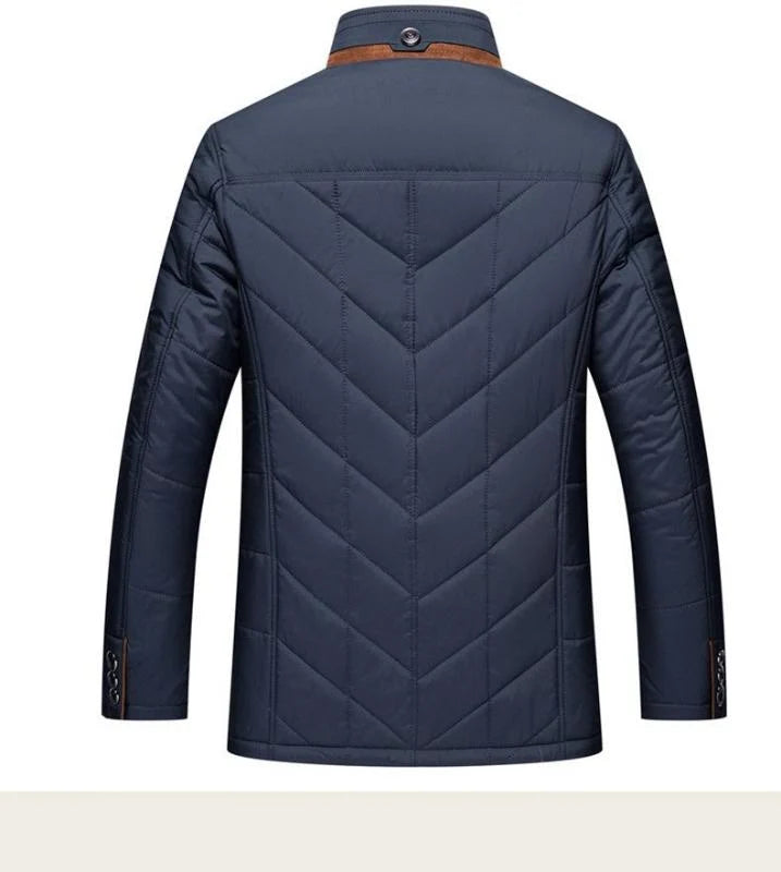Michele - Abrigo De Invierno Para Hombre Con Cuello Alto