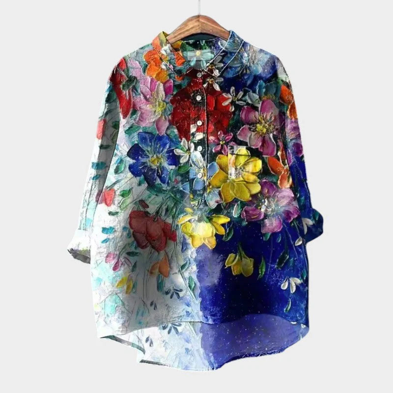 LUNA | BLUSA PREMIUM CON BORDADO FLORAL