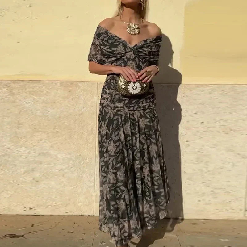 LUANA - VESTIDO ELEGANTE CON ESCOTE EN v
