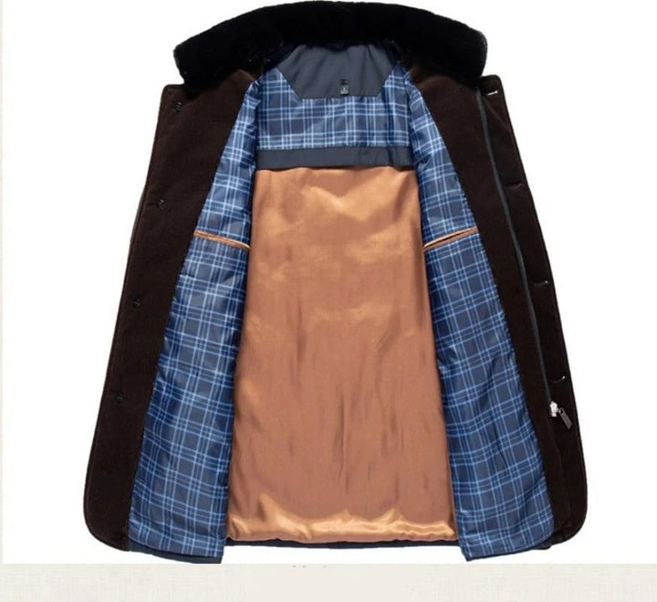 Michele - Abrigo De Invierno Para Hombre Con Cuello Alto