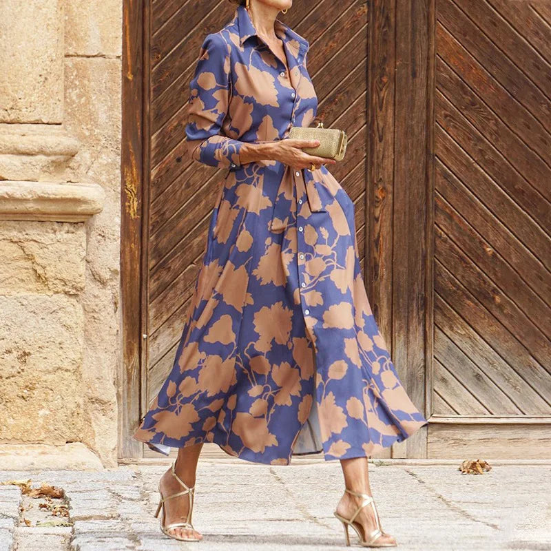 Floriza | Vestido Camisero Clásico Floral