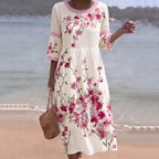 - VESTIDO MIDI ESTAMPADO SAKURA VINTAGE