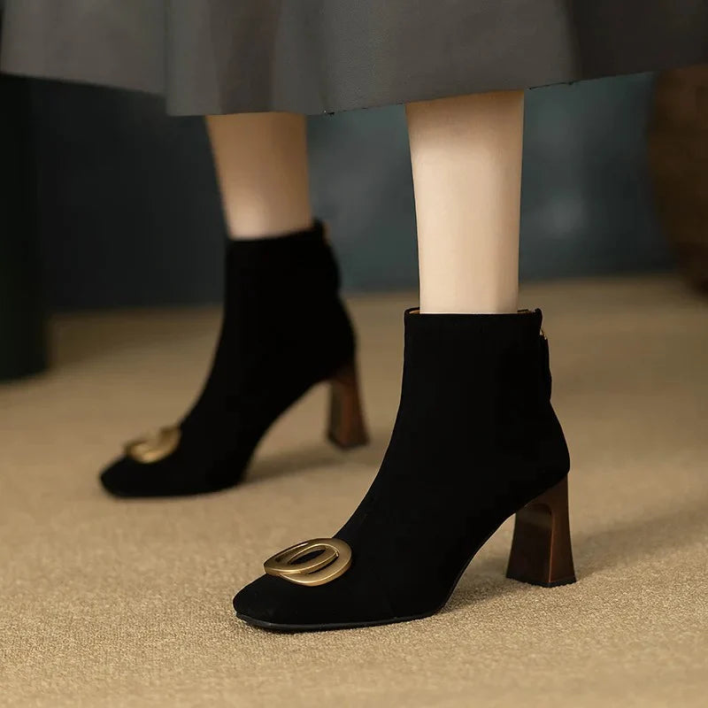 Botas De Veludo De Ópio