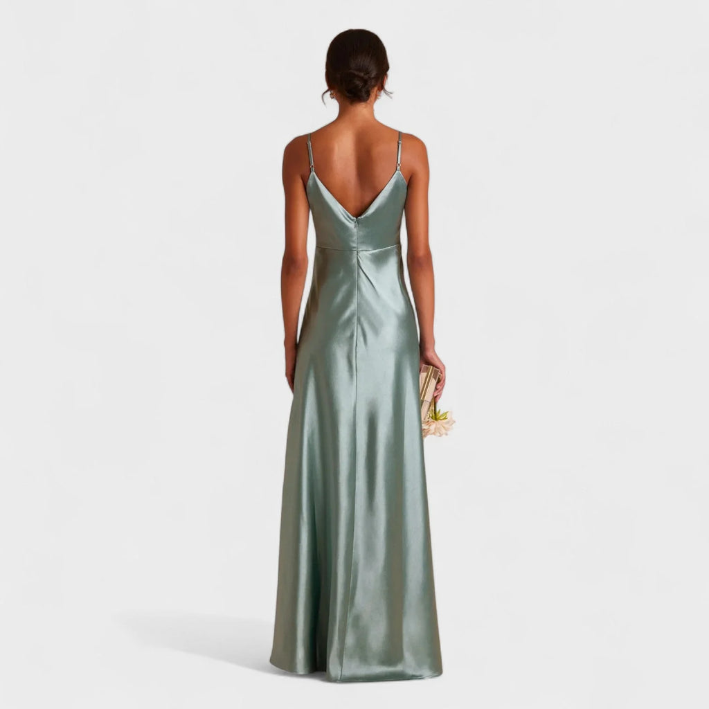 Lucía - vestido largo satén