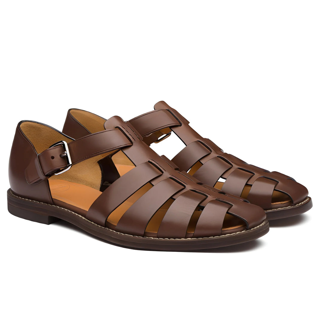 Sandalias Masculinas Elegantes Con Hebilla – Sandalias Cómodas Para Verano, Vacaciones Y Ocio