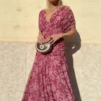 LUANA - VESTIDO ELEGANTE CON ESCOTE EN v