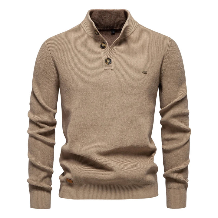 Óscar | Camisola Elegante Masculina Com Design De Botões