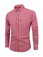 Camisa de cuadros - mezcla suave para hombre