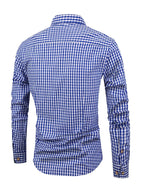 Camisa de cuadros - mezcla suave para hombre