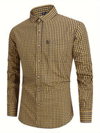 Camisa de cuadros - mezcla suave para hombre