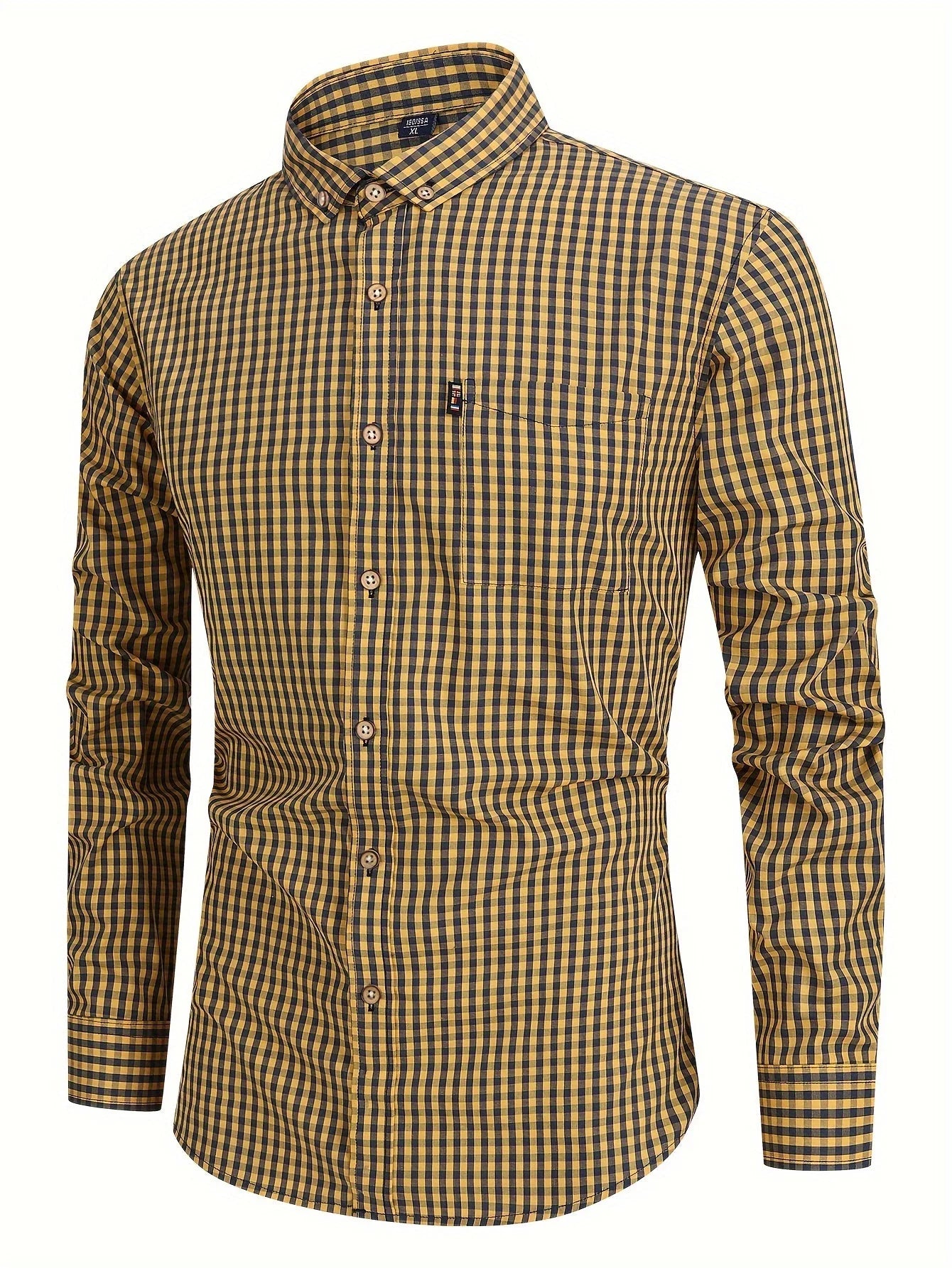Camisa de cuadros - mezcla suave para hombre