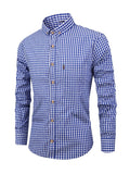 Camisa de cuadros - mezcla suave para hombre