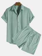 Conjunto de camisa - pana acanalada para hombre