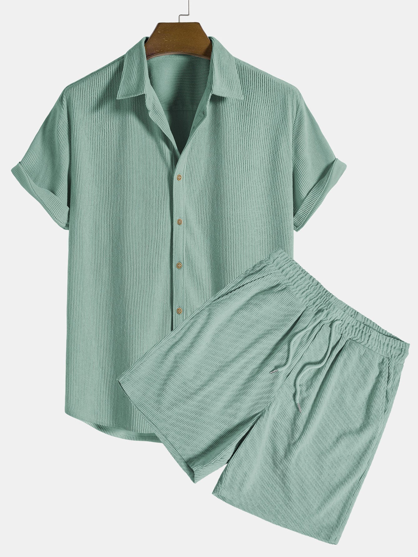 Conjunto de camisa - pana acanalada para hombre
