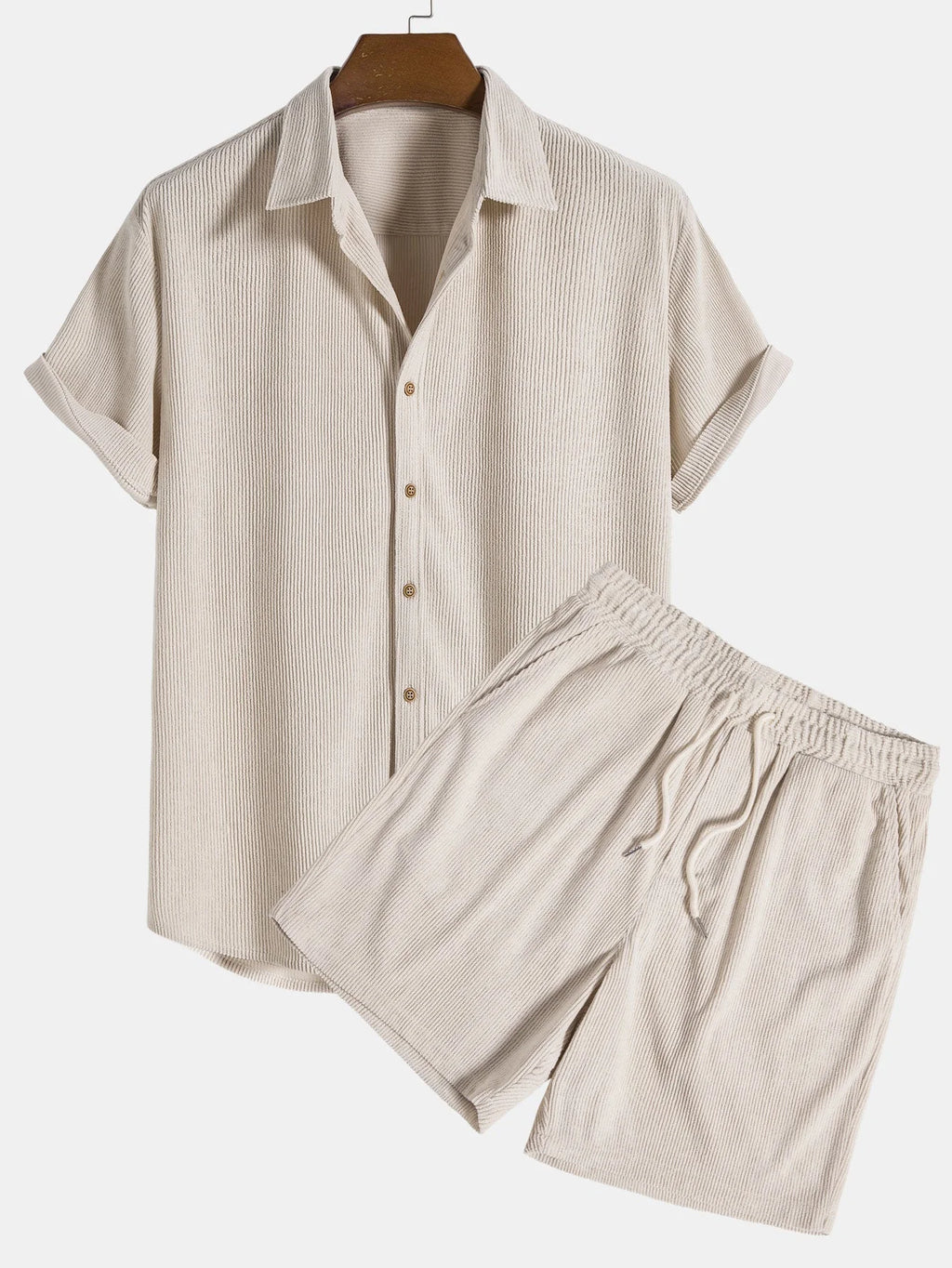 Conjunto de camisa - pana acanalada para hombre