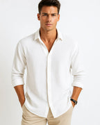 Camisa - Cuello Inteligente Botón Completo