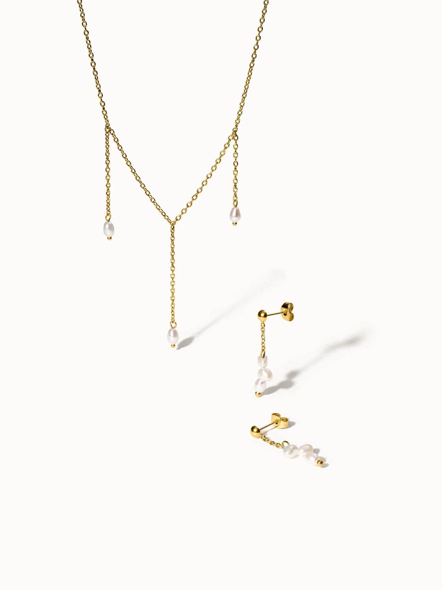 Mahina Club Purely | Conjunto Collar y Pendientes de Perlas