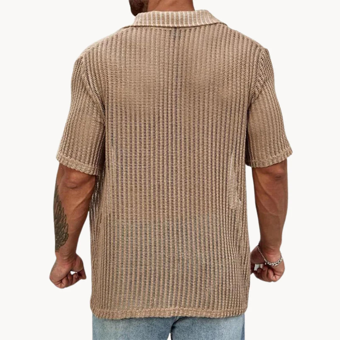 T-shirt de Manga Curta - Malha Oca Respirável para Homem
