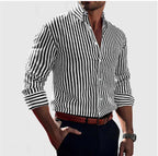 Camisa Overshirt Soft Blend - Rayas