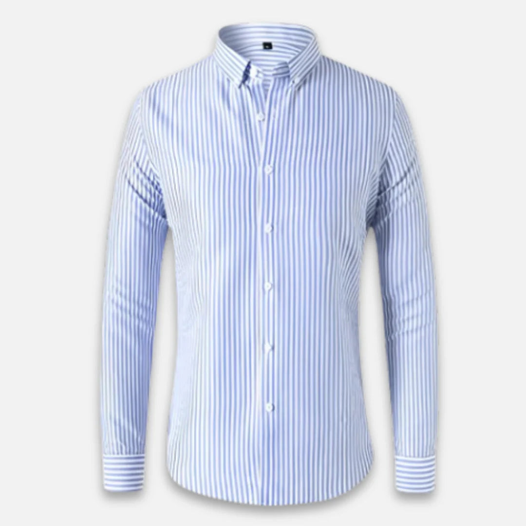Camisa Overshirt de Mistura Suave - Riscas