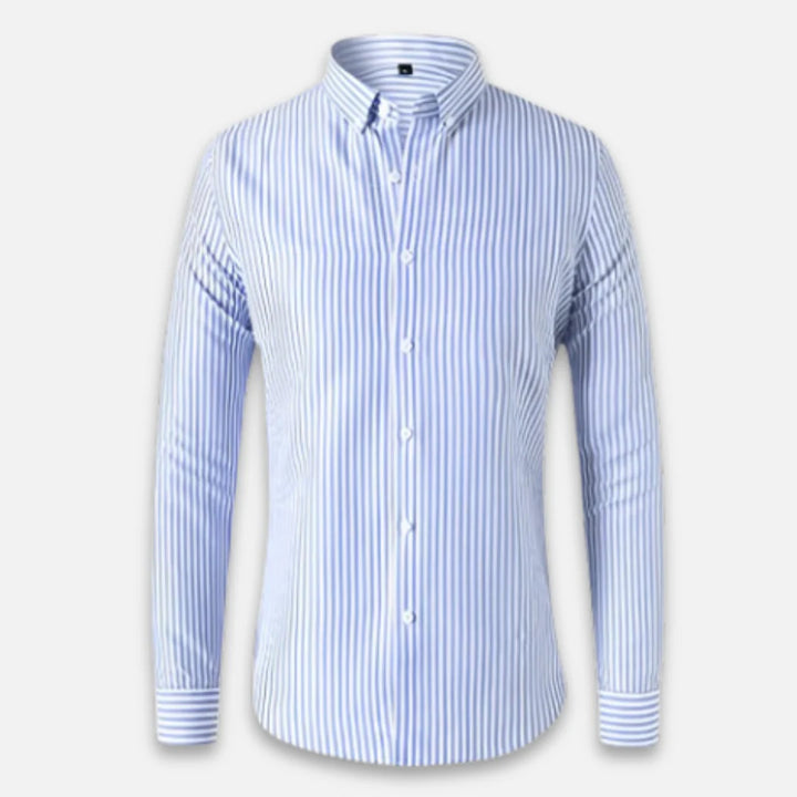 Camisa Overshirt de Mistura Suave - Riscas