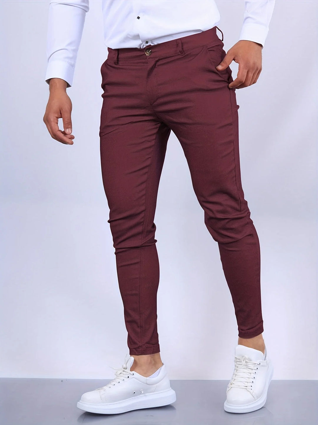 Amêndoa | Calças Chino Elegantes