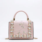 Susan | Bolso de mano para mujer con asa superior adornada