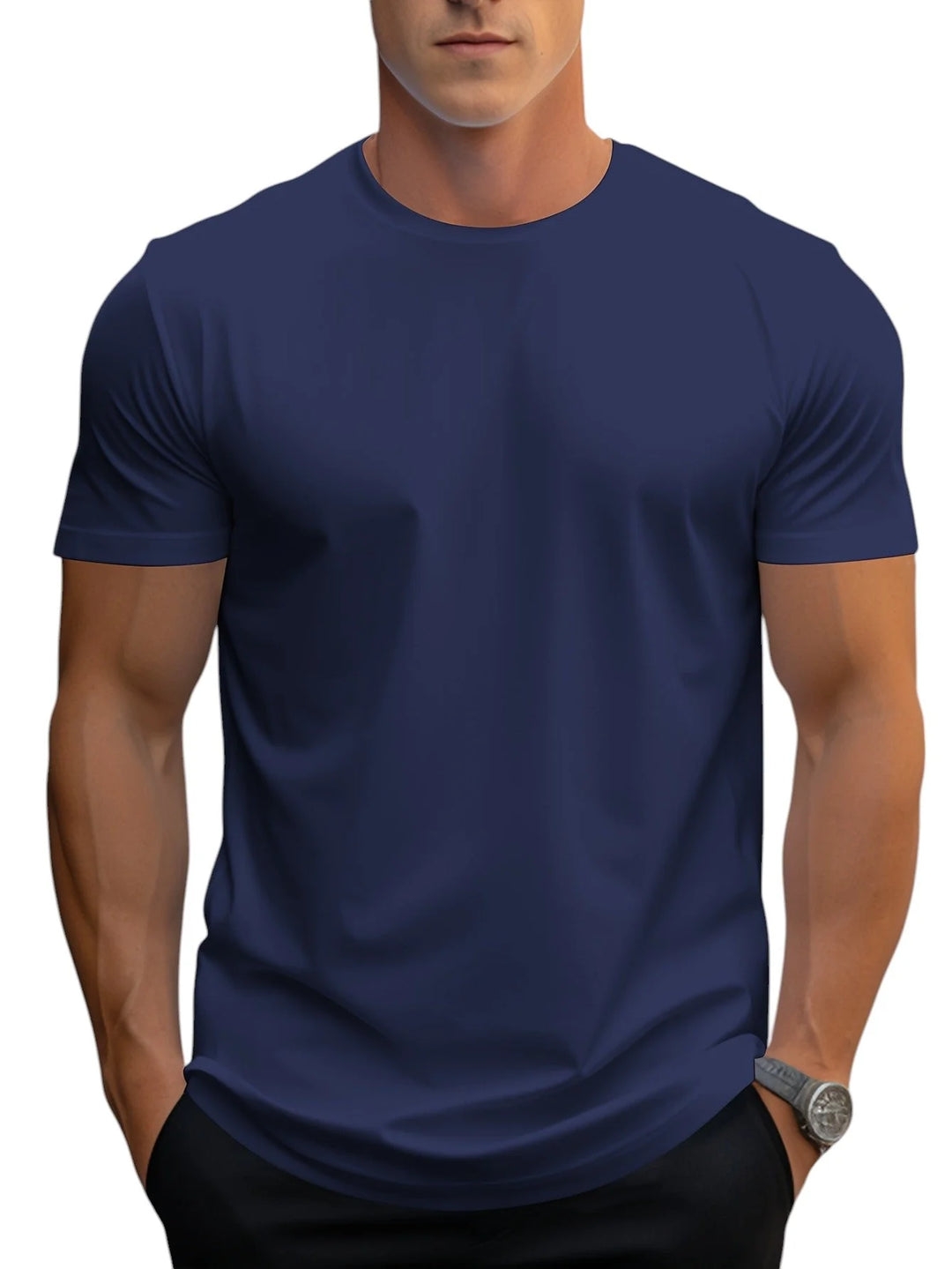 T-shirt - Corte Regular Decote Suave