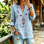 - TOP PATCHWORK FLORAL ÉTNICO RETRO