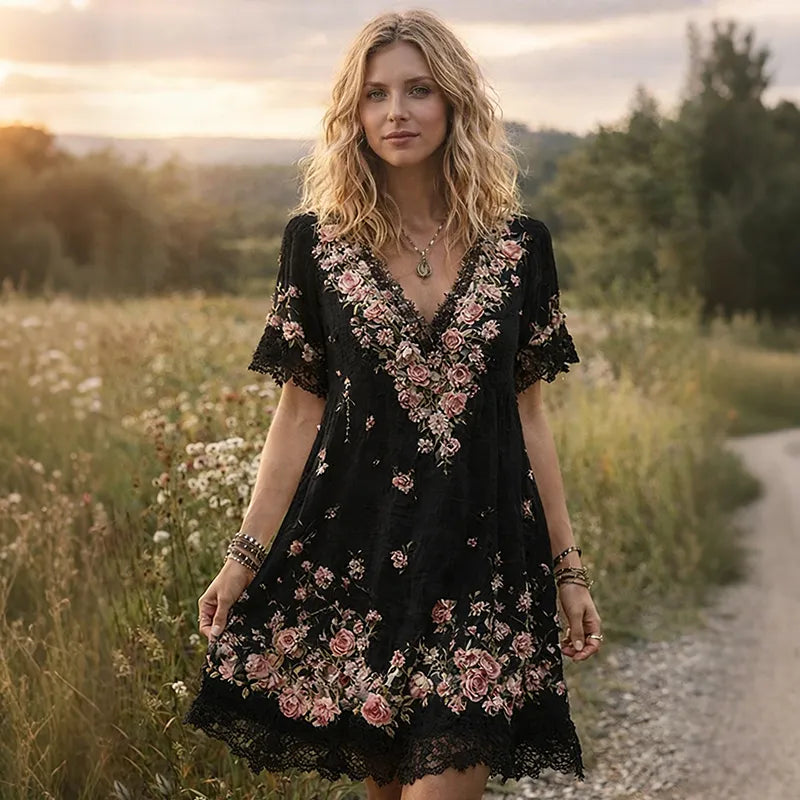 VESTIDO FLORAL ESTAMPADO BOHO