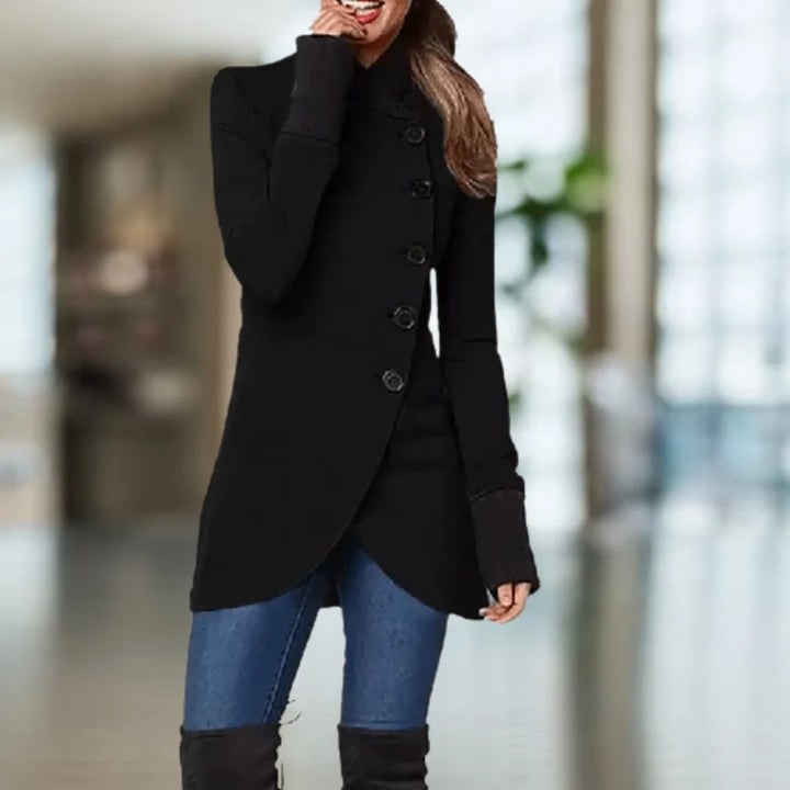 Cindi Women's Coat – Warm and Stylish Asymmetrical Winter Coat for Everyday Comfort