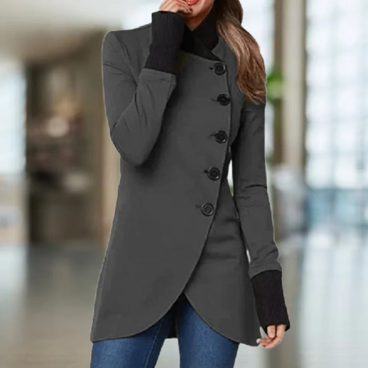 Cindi Women's Coat – Warm and Stylish Asymmetrical Winter Coat for Everyday Comfort